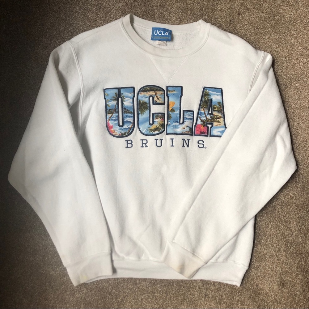 RARE white UCLA beach sweatshirt